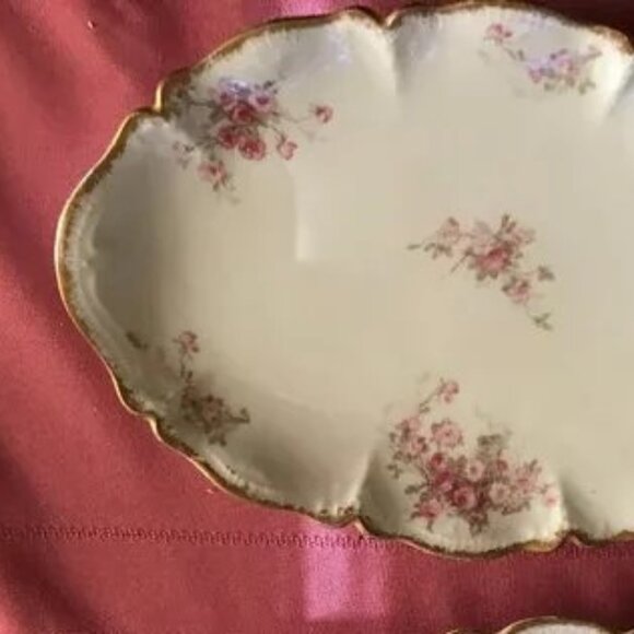 Antique 100+yrs GDA Limoges France oval   platter - Picture 2 of 3